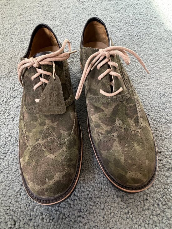 Rockport Green Camo Suede Leather Dress Oxfords - Men\'s Size 12 - New with Tags main image 7